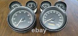 03 Harley Touring Softail Dyna Guages Speedo Tech Fuel Volt Air Oil 67033-99 Set