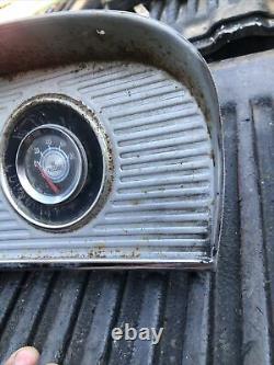 1961-1966 Ford Truck Gauges Speedometer Oil Pressure Chrome Housing Bronco