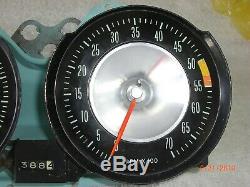 1963 Corvette C2 Speedometer & Tachometer Cluster Speedo & Tach