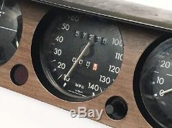 1968-1973 BMW 114 2002 2002tii Instrument Gauge Cluster Clock Temp 140MPH Speedo