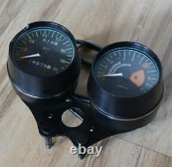 1972-73 kawasaki s1 s2 instrument cluster gauge speedometer tachometer speedo 72