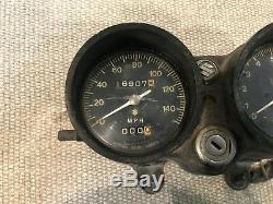 1972 Suzuki GT550 Speedometer Gauge Speedo Bracket Tachometer Tach GT 550