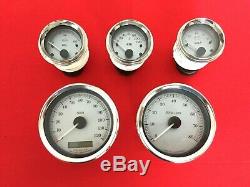 2006 Harley Street Glide Gauges Speedometer 13k Speedo Tach Silver Face Touring