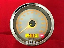 2006 Harley Street Glide Gauges Speedometer 13k Speedo Tach Silver Face Touring