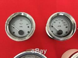 2006 Harley Street Glide Gauges Speedometer 13k Speedo Tach Silver Face Touring