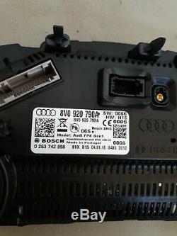 2018 Audi A3 8v 2.0 Tdi Manual Led Digital Speedo Instrument Cluster 8v0920790a