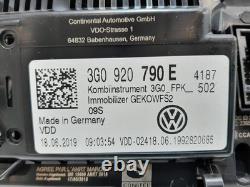 2019 VOLKSWAGEN TIGUAN Mk2 Manual Speedometer Speedo Clocks 3G0920790E