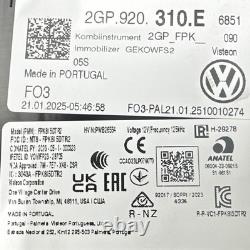 2025 Vw Taigo Tsi 1.0l Manual Virtual Cockpit Speedo Cluster Clock 2gp920310e