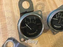 32 33 34 Ford Auburn Vintage Dash Instrument Gauge Amp & Gas Tested And Working