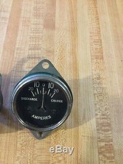 32 33 34 Ford Auburn Vintage Dash Instrument Gauge Amp & Gas Tested And Working