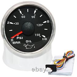 5 Gauge Set 85mm GPS Speedo 200MPH WithTacho&52mm Fuel Water Temp Oil Pressure