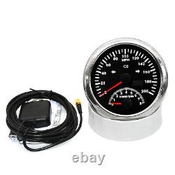 5 Gauge Set 85mm GPS Speedo 200MPH WithTacho&52mm Fuel Water Temp Oil Pressure