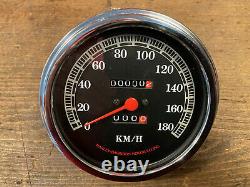 67030-91 Harley Speedometer Kilometer Mech. Tachometer Tacho Neu Nos Km / H