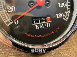 67030-91 Harley Speedometer Kilometer Mech. Tachometer Tacho Restauriert