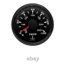 6 Gauge Set 85mm GPS Speedo&Tacho&52mm Fuel Level Water Temp Oil Pressure Volt