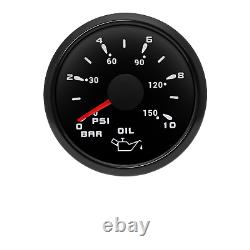 6 Gauge Set 85mm GPS Speedo&Tacho&52mm Fuel Level Water Temp Oil Pressure Volt