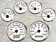 6 Gauge Set With Sender 200kph Speedo Odo Trip Tacho Fuel Temp Volt Oil Pressure