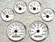 6 Gauge Set With Senders 200mph 300kph Speedo Tacho Fuel Temp Volts Oil Pressure