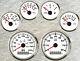 6 Gauge Set With Senders 200mph 300kph Speedo Tacho Fuel Temp Volts Oil Pressure