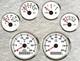 6 Gauge Set With Senders 40mph 35knots Speedo Tacho Fuel Temp Volt Oil Pressure
