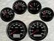 6 Gauge Set With Senders 40mph 85mm GPS Speedo Tacho Fuel Temp Volt Oil Pressure