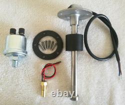 6 Gauge Set With Senders 40mph 85mm GPS Speedo Tacho Fuel Temp Volt Oil Pressure