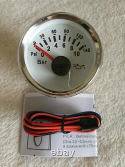 6 Gauge Set with Sender 85MM 120MPH GPS Speedo Tacho Fuel Temp Volt Oil Pressure