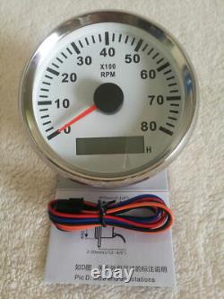 6 Gauge Set with Sender 85MM 120MPH GPS Speedo Tacho Fuel Temp Volt Oil Pressure