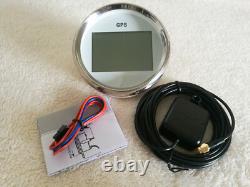 6 Gauge Set with Senders 85MM GPS Speedo Tacho Fuel Temp Volt Oil Pressure White