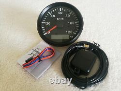 6 Gauge Set with Senders Speedo 120KM/H Tacho Fuel Temp Volts Oil Pressure Black