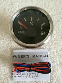 6 Gauge Set with Senders Speedo 120km/h Tacho Fuel Temp Volts Oil Pressure Black