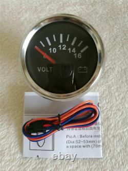 6 Gauge Set with Senders Speedo 120km/h Tacho Fuel Temp Volts Oil Pressure Black
