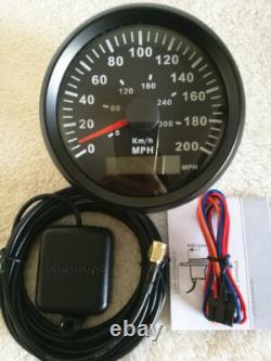 6 Gauge set 200MPH 300KM/H Speedo Tacho Fuel Level Water Temp Volt Oil Pressure
