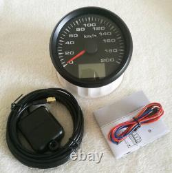 6 Gauge set with senders, 200KPH Speedo, Tacho, Fuel, Temp, Volts, Oil Pressure Black