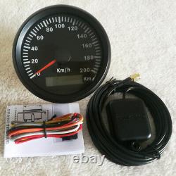 6 Gauge set with senders speedo 200km/h tacho fuel temp volts oil pressure black