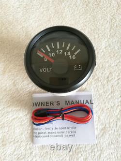 6 Gauge set with senders speedo 200km/h tacho fuel temp volts oil pressure black