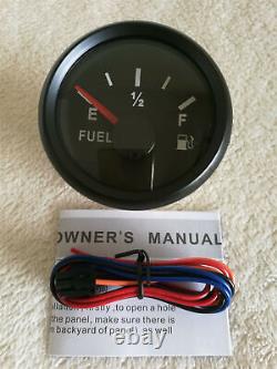 6 Gauge set with senders speedo 200km/h tacho fuel temp volts oil pressure black