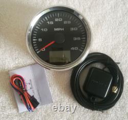 6 gauge set 40mph speedo tacho fuel water temperature volts oil pressure red led