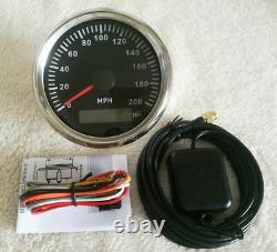 6 gauge set with senders 0-200mph speedo tacho fuel temp volt oil pressure black