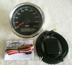 6 gauge set with senders 0-200mph speedo tacho fuel temp volt oil pressure black