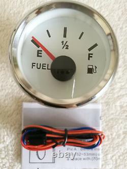 6 gauge set with senders 200km/h speedo tacho fuel temp volts oil pressure white