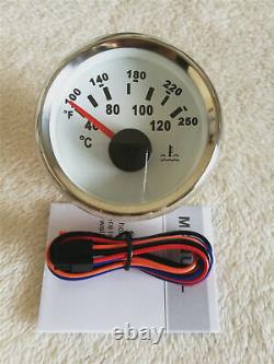 6 gauge set with senders 200km/h speedo tacho fuel temp volts oil pressure white