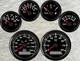 6 gauge set with senders 200mph 300km/h speedo tacho fuel temp volt oil pressure