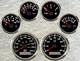 6 gauge set with senders 200mph 300km/h speedo tacho fuel temp volt oil pressure