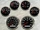 6 gauge set with senders 200mph 300km/h speedo tacho fuel temp volt oil pressure