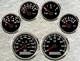 6 gauge set with senders 200mph 300km/h speedo tacho fuel temp volt oil pressure