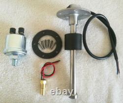 6 gauge set with senders 40mph 35knots speedo tacho fuel temp volts oil pressure