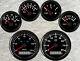 6 gauge set with senders GPS 0-120km/h speedo tacho fuel temp volts oil Pressure