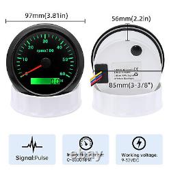 7 Gauge Set 85mm GPS Speedo 0-120MPH Tacho 6000RPM &52MM Fuel/Temp/Oil/Volt/Trim