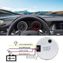 7 Gauge Set 85mm GPS Speedo 0-120MPH Tacho 6000RPM &52MM Fuel/Temp/Oil/Volt/Trim